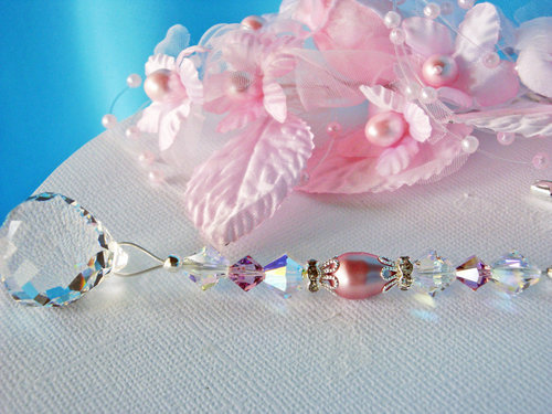 pink and purple ceiling fan pull chain