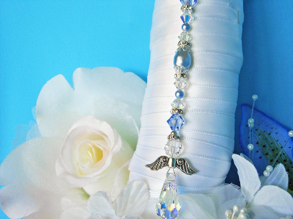 Something Blue Locket Charm, Something Blue Bouquet Charm,Blue Wedding –  YMCJEWELRY