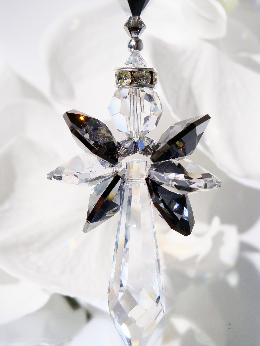 Crystal angel car charm sale