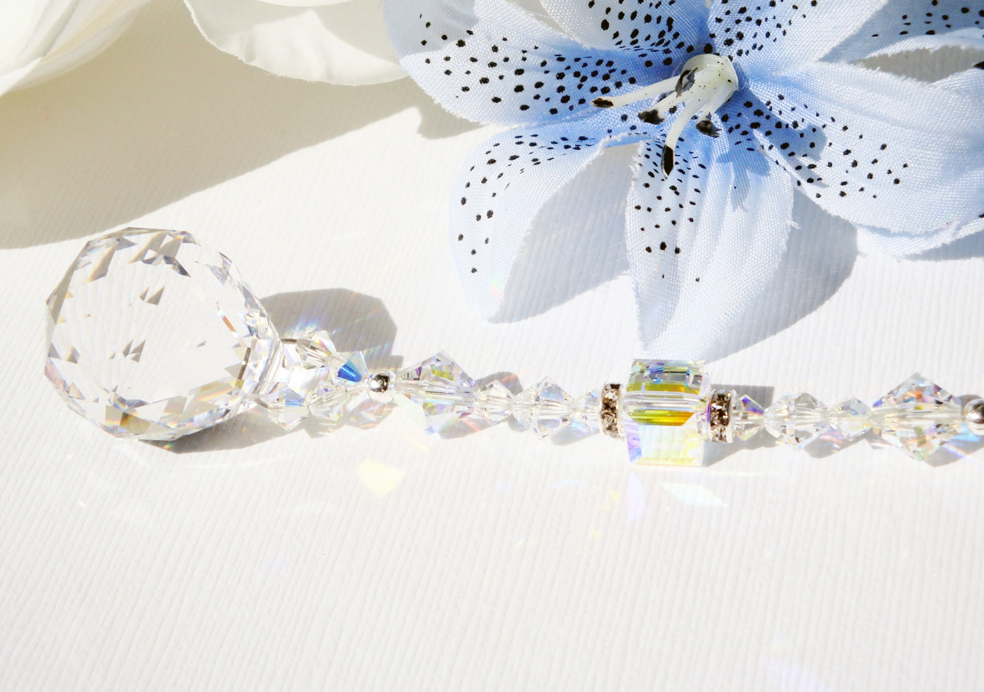 Crystal Ball Ceiling Fan Pull Chain, Swarovski Crystals Light Pull, Crystal  Prism