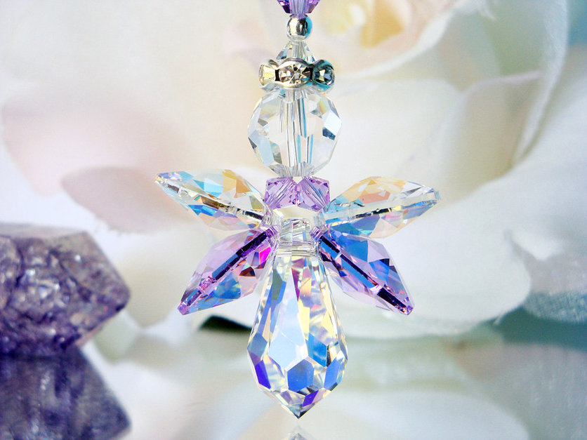 Guardian angel car mirror charms hotsell