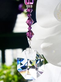 amethyst purple car charm