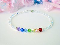 Crystal Rainbow Ankle Bracelet