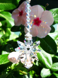 crystal rear view mirror charm