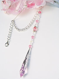 pink car charm for women
