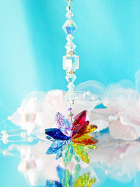 crystal car mirror charm