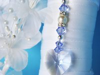 something blue bridal bouquet charm