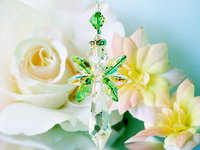 green guardian angel suncatcher