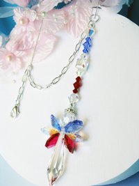 Red White and Blue Angel Car Charm