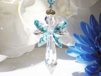 Crystal Angel Car Charm, Rear View Mirror