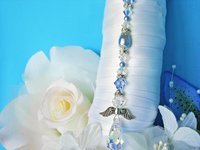 something blue angel bouquet charm