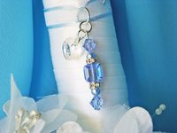 something blue wedding bouquet charm