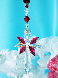 angel rear view mirror charm