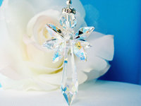 crystal angel car charm