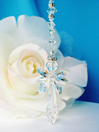 guardian angel rear view mirror charm