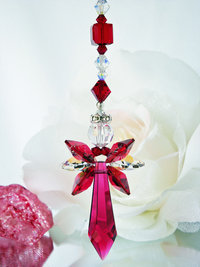 angel crystal suncatcher