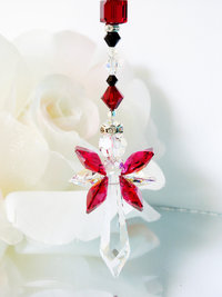 angel rear view mirror charm