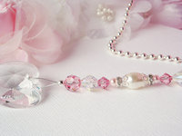 Swarovski Crystal and Pearl Fan Pull Chain