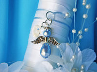 something blue wedding bouquet charm