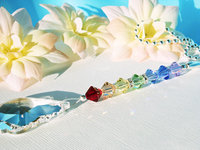 rainbow crystal ceiling fan pull chain