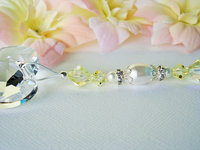 swarovski crystal and pearl light pull