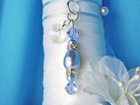 something blue bridal bouquet charm