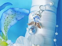 something blue bouquet charm