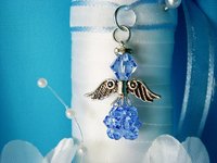 something blue angel bouquet charm