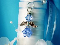 something blue bouquet charm