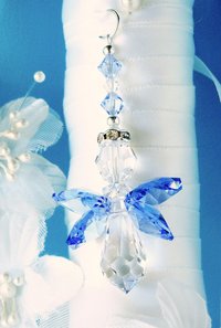 something blue angel bouquet charm