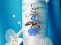 something blue wedding bouquet charm