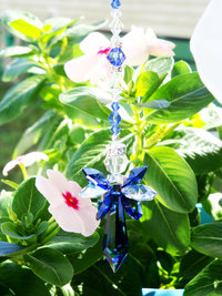 swarovski crystal angel rear view mirror charm