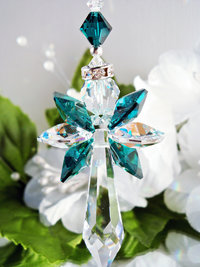 green angel car charm