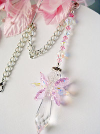 swarovski crystal angel car charm