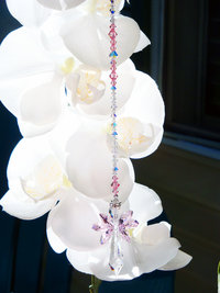 pink swarovski crystal suncatcher