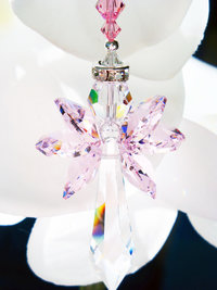 pink crystal suncatcher