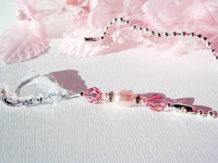 swarovski crystal pink ceiling fan pull chain