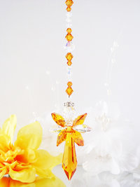 crystal angel rearview mirror charm