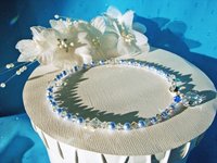Something Blue Anklet for Bride – Swarovski Crystal & Pearl Wedding Ankle Bracelet Gift
