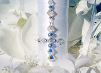 Something Blue Cross Wedding Bouquet Charm, Something Blue Gift for Bride
