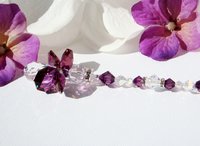 Amethyst Angel Rear View Mirror Charm – Purple Crystal Guardian Angel Car Accessory & Memorial Gift