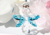 Guardian Angel Car Charm – Crystal Angel Rearview Mirror Suncatcher & Sympathy Gift for Car
