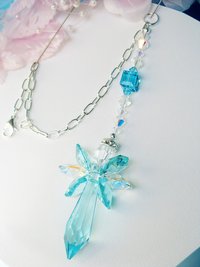 Guardian Angel Rear View Mirror Charm – Crystal Car Angel Suncatcher & Memorial Gift 
