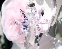 Pink Swarovski Crystal Angel Suncatcher – Memorial, Baby Shower and Sympathy Gift, Guardian Angel Decor