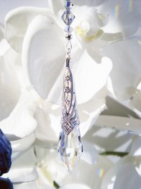 Crystal Rearview Mirror Charm – Sparkling Suncatcher Car Decor Accessory - Car Mirror Hanger
