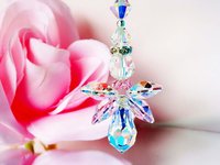 Angel Ceiling Fan Pull Chain – Pink Guardian Angel Light Pull | Baby Shower & Home Gift for Her
