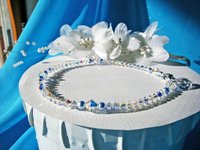 Something Blue Anklet – Swarovski Crystal Ankle Bracelet for Bride & Wedding Gift