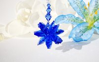 Sapphire Blue Crystal Car Suncatcher – Rear View Mirror Charm & Car Bling Gift for Her