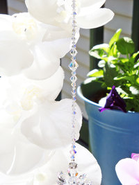 Swarovski Crystal Suncatcher, Angel Memorial Gift, Guardian Angel Window Suncatcher