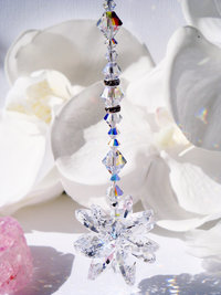 Crystal Car Charm, Swarovski Crystal Rear View Mirror Charm,  Car Accessories